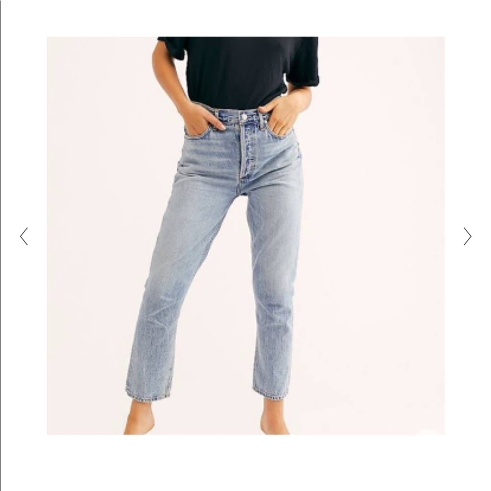 Agolde Double Pocket Riley Jeans - color Pressure